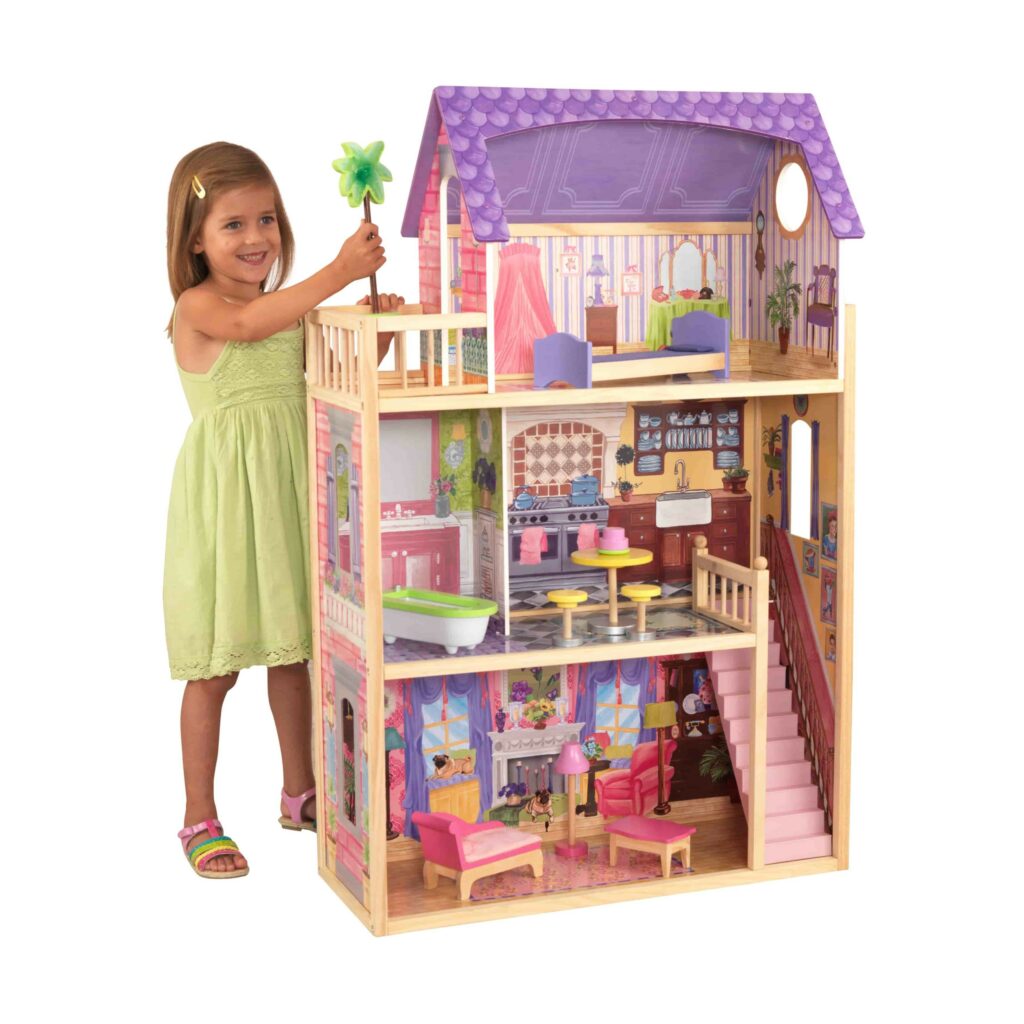 Къща за кукли от дърво – Кайла - Kidkraft дървени къщи за кукли(2)-bellamiestore