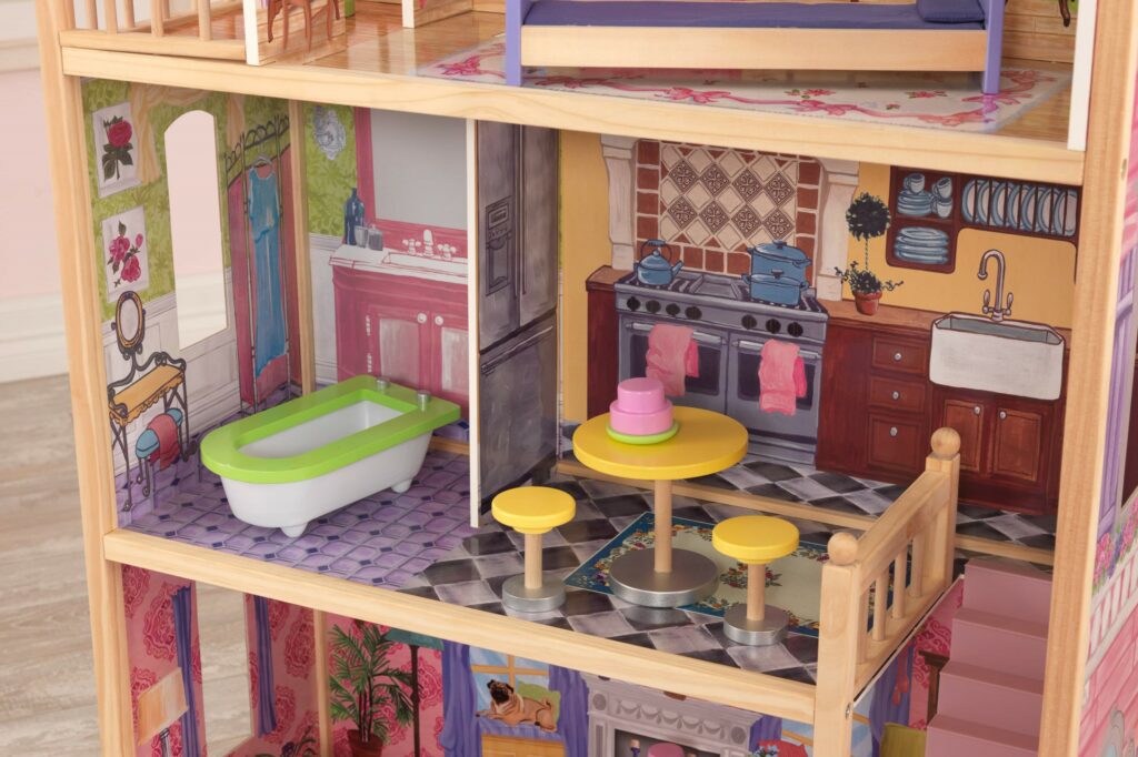 Къща за кукли от дърво – Кайла - Kidkraft дървени къщи за кукли(5)-bellamiestore
