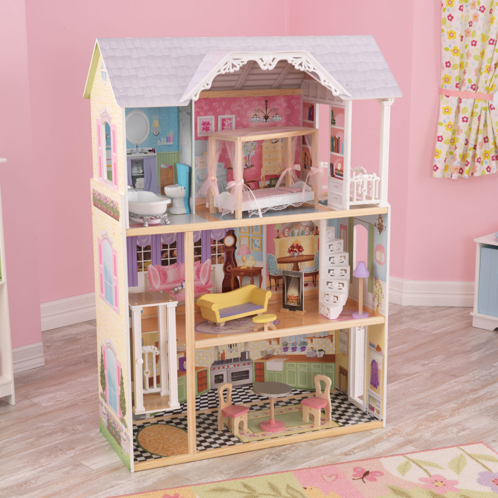 Дървена куклена къща Кайли от KidKraft - детска играчка за момичета - Магазин Bellamie
