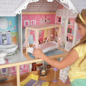 Дървена куклена къща Кайли от KidKraft - детска играчка за момичета - Белламие