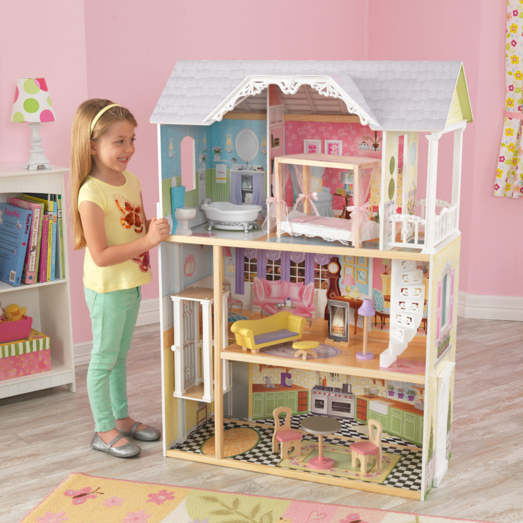 Дървена куклена къща Кайли от KidKraft - детска играчка за момичета - Магазин Bellamie