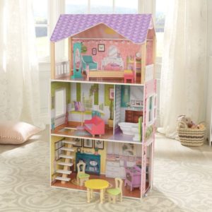 Красива дървена къща за кукли - Попи на Kidkraft- дървени ролеви играчки(1)-bellamiestore