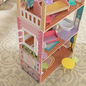 Красива дървена къща за кукли - Попи на Kidkraft- дървени ролеви играчки(6)-bellamiestore