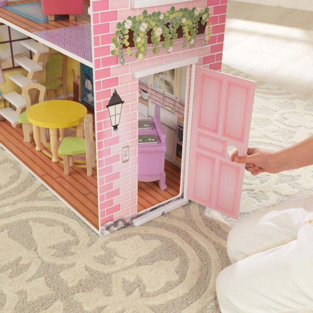 Красива дървена къща за кукли - Попи на Kidkraft- дървени ролеви играчки(8)-bellamiestore
