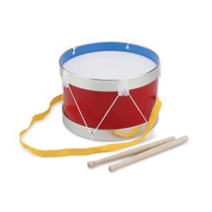 Детски барабан червен 22 см. диаметър- музикални инструменти подходящи за детски градини и училища-bellamie