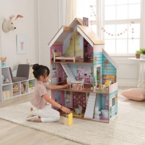 KidKraft дървена къща за кукли Жулиет-детски дървени играчки за момичета-bellamiestore