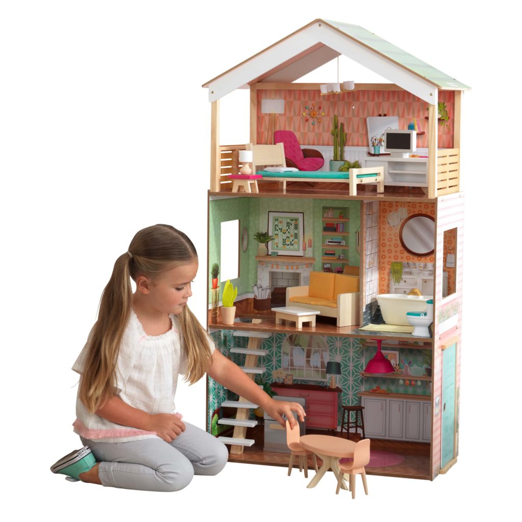 Модерна дървена къща за кукли - Къщата на Доти от Kidkraft - Магазин Bellamie