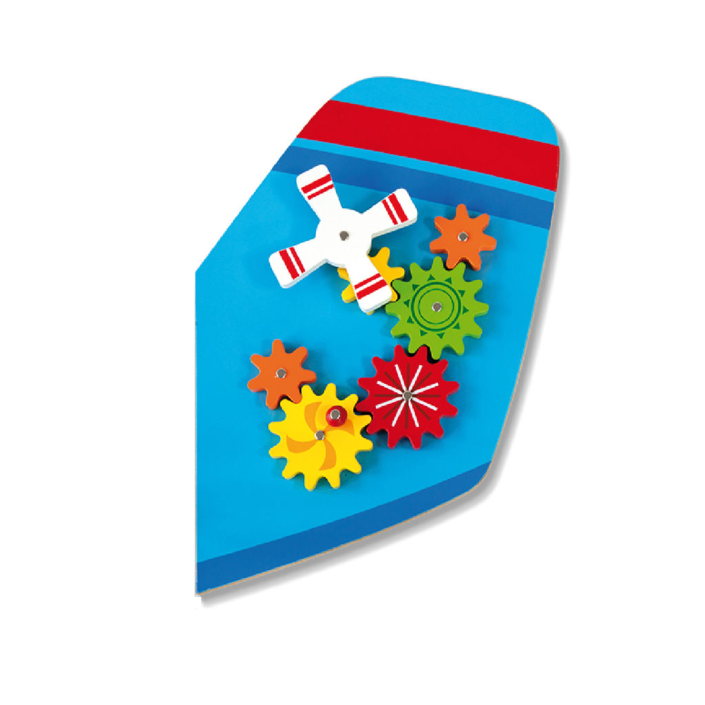 Дървена играчка за стена - Самолет от Viga toys- подходяща за детски градини и ясли(4)-bellamiestore