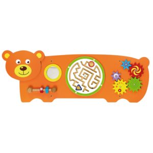 Дървена образователна играчка за стена - Мече - подходяща за детски градини и ясли от Viga toys(1)-Bellamiestore