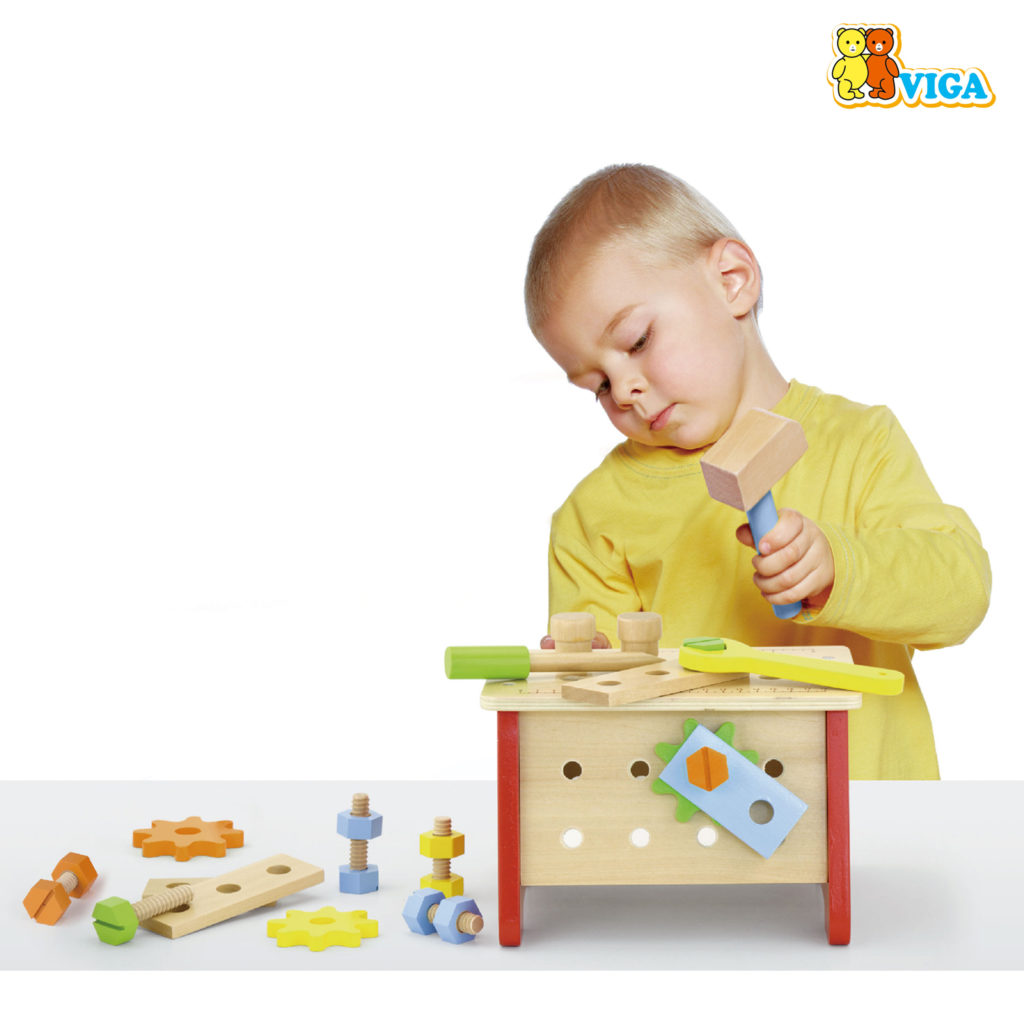 Детска дървена работилница - куфар с инструменти от Viga toys(2)-bellamiestore