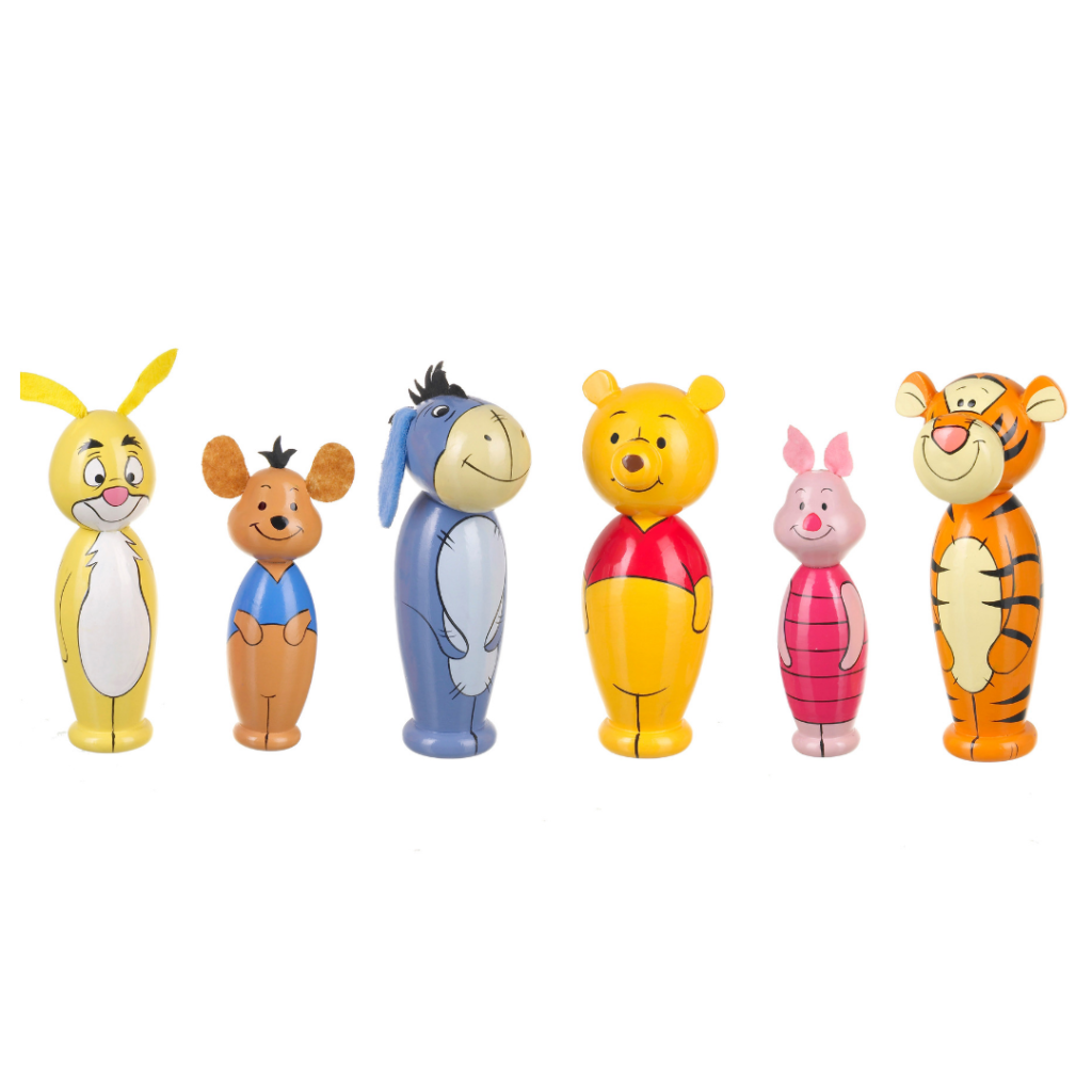 Дървен мини боулинг - Мечо Пух Disney от Orange Tree Toys - дървена играчка(5)-bellamiestore