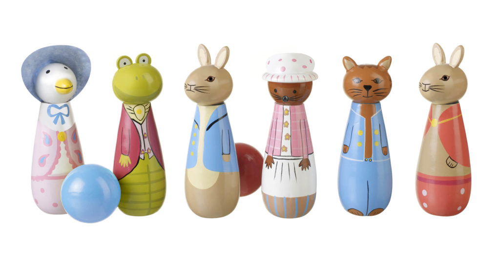 Детски дървен боулинг -Зайчето Питър - Orange Tree Toys - дървени играчки - Bellamie