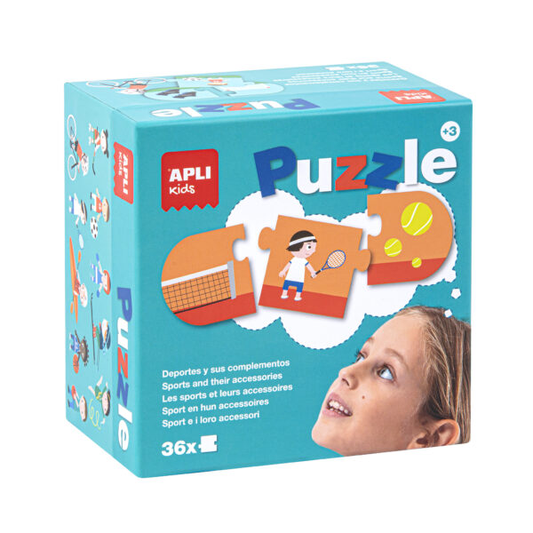Детски пъзел - света на спорта от Apli kids-bellamiestore