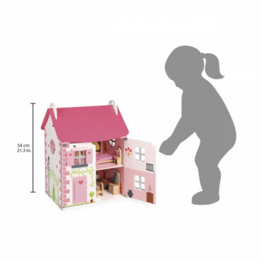Дървена къща за кукли - Роза от Janod - дървена играчка(1)-bellamiestore