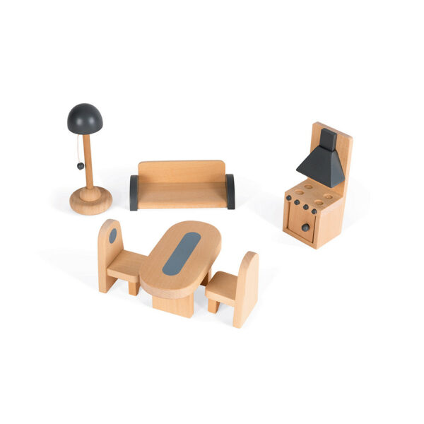 Дървена къща за кукли - Роза от Janod - дървена играчка(1)-bellamiestore