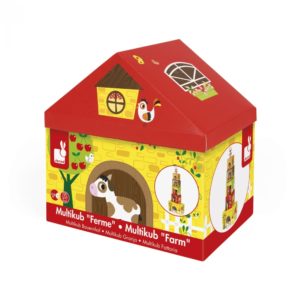 Фермата- образователна играчка от кубчета - дървени играчки и игри от Janod(2)-bellamiestore