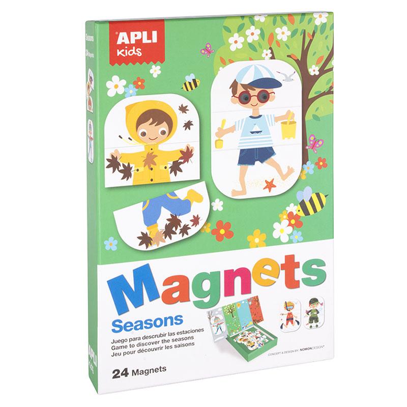 Образователни играчки от Apli kids- магнитна дъска Годишните времена-Bellamie