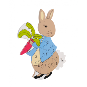 Дървен образователен пъзел с числа - Зайчето Питър от Orange Tree Toys - Bellamiestore