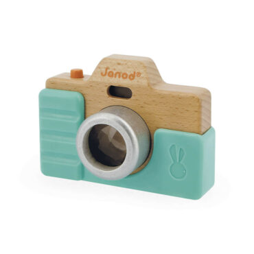Дървена играчка Фотоапарат със светкавица- бебешки и детски играчки от Janod-bellamiestore