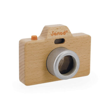Дървена играчка Фотоапарат със светкавица- бебешки и детски играчки от Janod-bellamiestore
