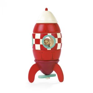 Детска дървена играчка Ракета- детски играчки за момчета от Janod(3)-bellamiestore