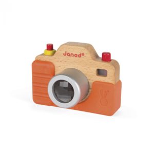 Дървена играчка Фотоапарат със светкавица- бебешки и детски играчки от Janod(4)-bellamiestore