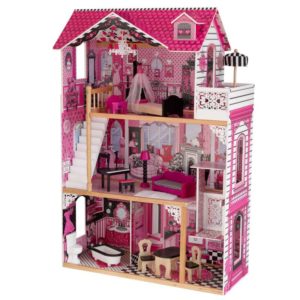 Дървена къща за кукли -Амелия от KidKraft- детски играчки за момичета -дървена играчка(1)-bellamiestore