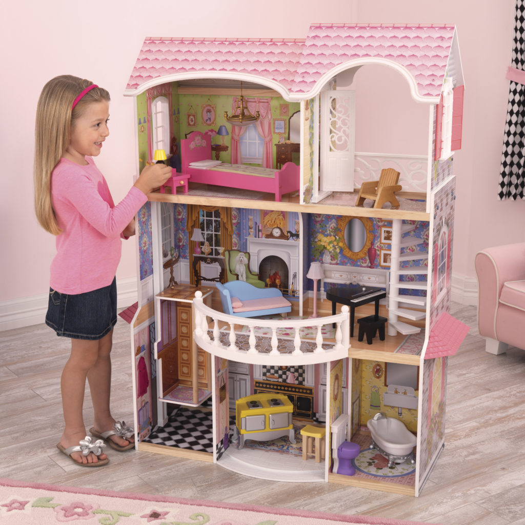 Куклена къща с обзавеждане - Магнолия от Kidkraft -дървена играчка - Bellamie