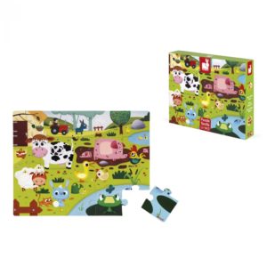 Пъзел за деца осезание - Живота в фермата - детски играчки от Janod-bellamiestore