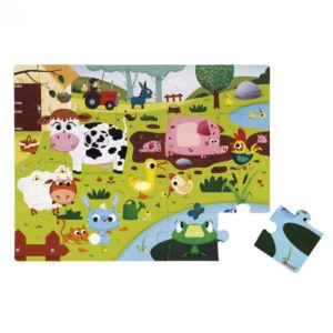Пъзел за деца осезание - Живота в фермата - детски играчки от Janod(4)-bellamiestore