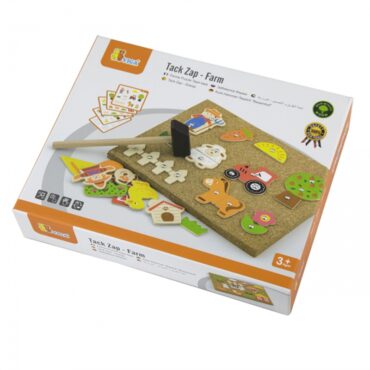 Образователна игра за сръчност - Ферма- дървена играчка от Viga toys(1)-bellamiestore