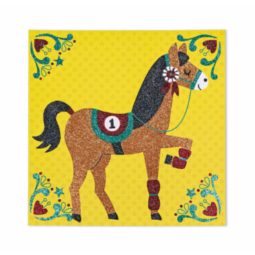 Света на конете - карти с брокат - творчески комплекти от Janod(1)-bellamiestore