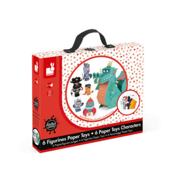 Творчески комплект - Направи си герои от хартия - детски играчки за момчета от Janod(4)-bellamiestore