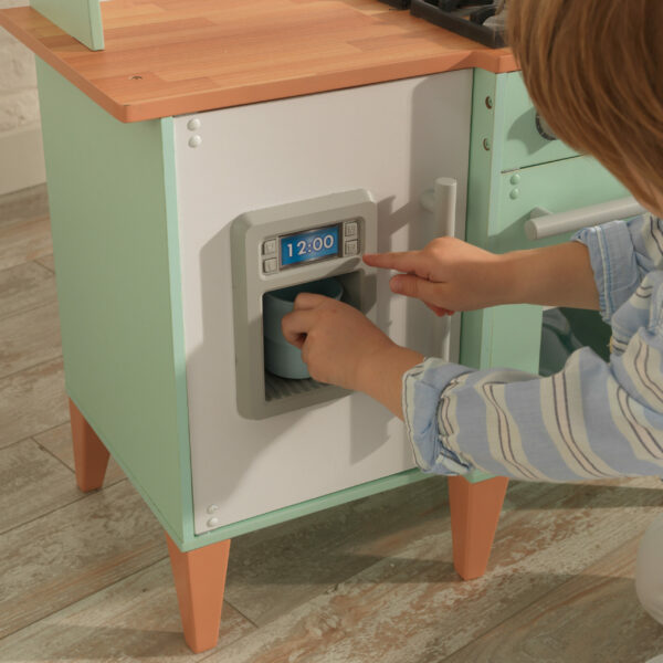 Kidkraft - Детска модерна кухня от средата на века - дървени играчки - Bellamie