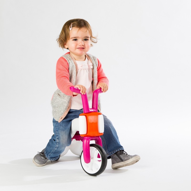 Bunzi детско баланс колело в розово от Chillafish(3)-bellamiestore