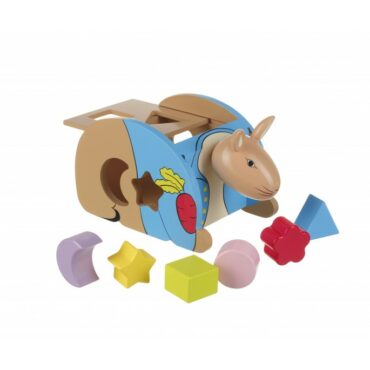 Дървен сортер - Зайчето Питър от Orange Tree Toys - дървена играчка - Bellamiestore