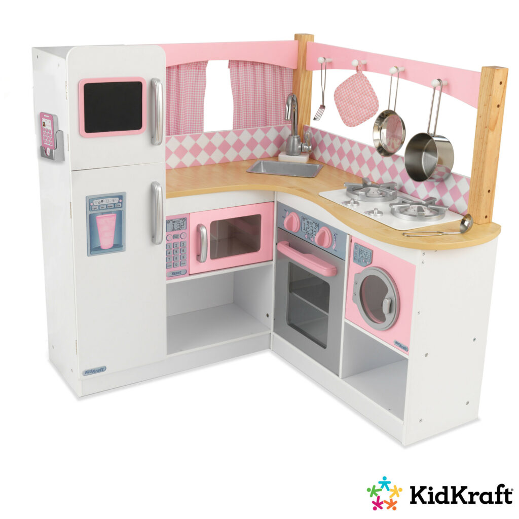 Детска дървена ъглова кухня "Гурме" от Kidkraft - Дървена играчка - Bellamie
