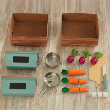 Детска дървена кухня от градината до кухнята - Kidkraft - дървени играчки - Bellamie