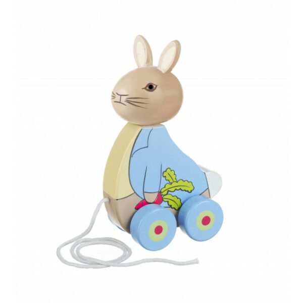 Дървена играчка за дърпане Зайчето Питър от Orange tree toys-bellamiestore