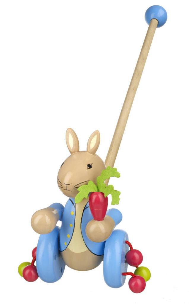 Играчка за бутане - Зайчето Питър от Orange Tree Toys - бебешка играчка - bellamie