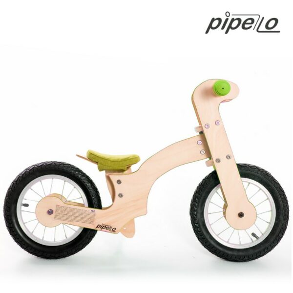 Pipelo - Дървено колело без педали - Лили в зелено - bellamiestore
