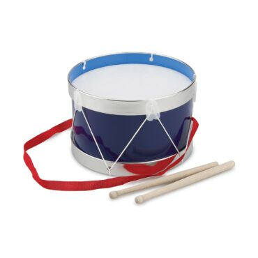Барабан за деца в синьо с диаметър 22 см. - детски музикални инструменти от New classic toys-bellamiestore