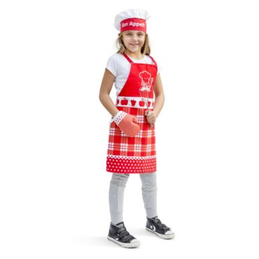 Комплект за готвене - Малък готвач в червено от New classic toys-bellamiestore