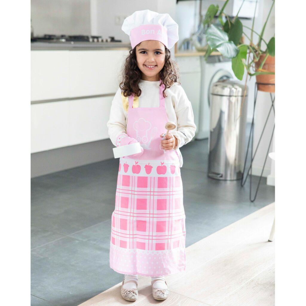 Детски готварски комплет - Малък шеф в розово от New classic toys-bellamiestore