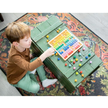 дървена таблица за умножение -образователни играчки от New classic toys-bellamiestore