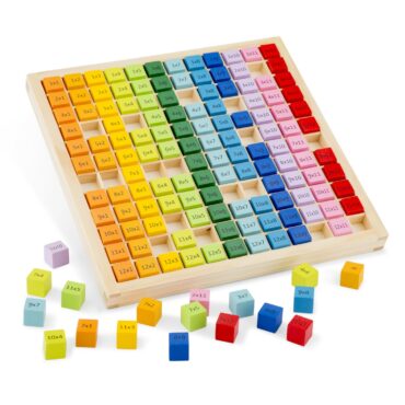 дървена таблица за умножение -образователни играчки от New classic toys-bellamie