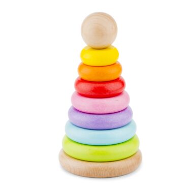 Дървени рингове за бебета - Дъга от New classic toys-bellamiestore