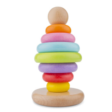 Дървени рингове за бебета - Дъга от New classic toys-bellamiestore