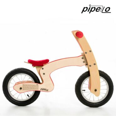 Pipelo - Дървено баланс колело - модел "Z" червено (1) - Беллами