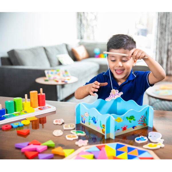 Забавна игра - Аквариум с рибки - дървени образователни играчки от New classic toys-bellamiestore